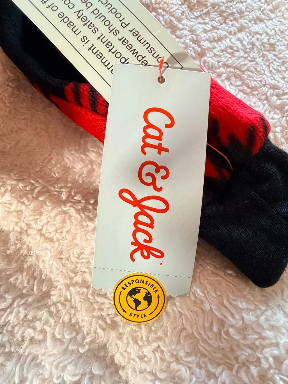 Cat & Jack Red and Black Buffalo Plaid Sleepwear